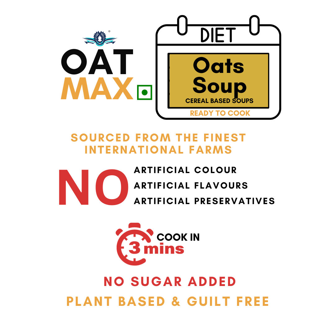 OATMAX GREEN CHILLI MINT SOUP 40 GM, PLANT BASED, 100% NATURAL INGREDIENTS, PRESERVATIVES FREE, HELPS WEIGHT LOSS/DIET