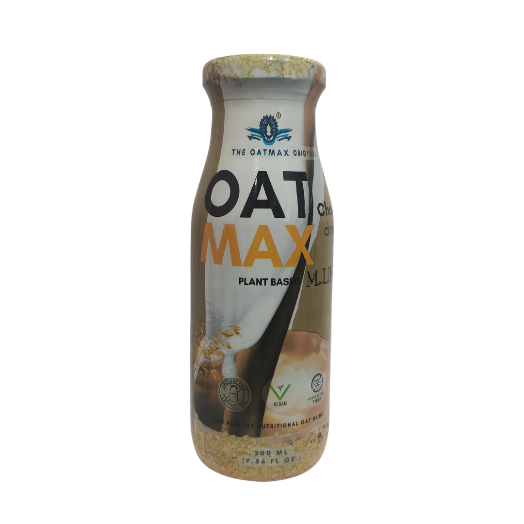 OATMAX Oat Drink Choco Glass Bottle 200 ml