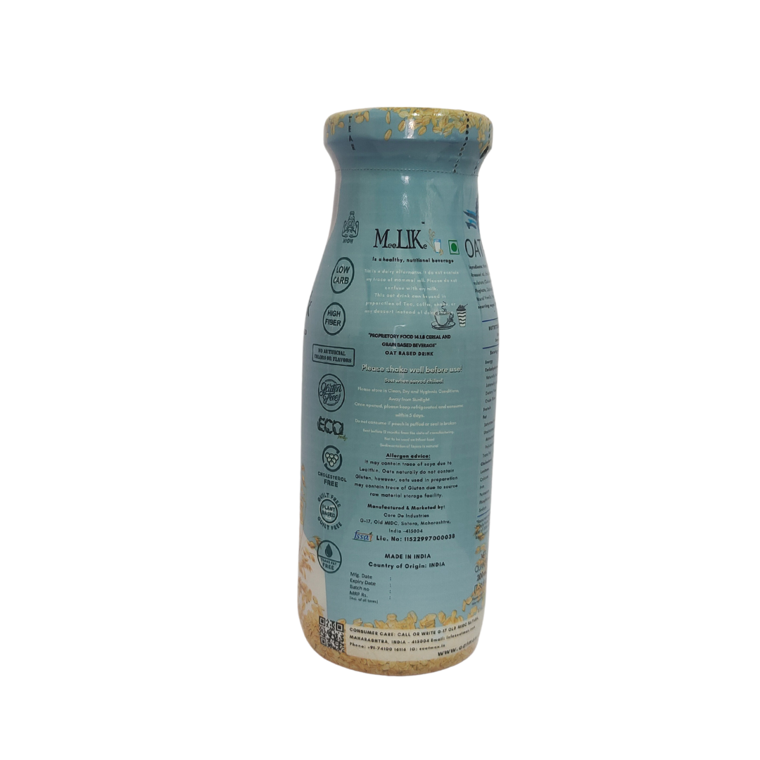 OATMAX Oat Drink Plain Barista Glass Bottle 200 ml
