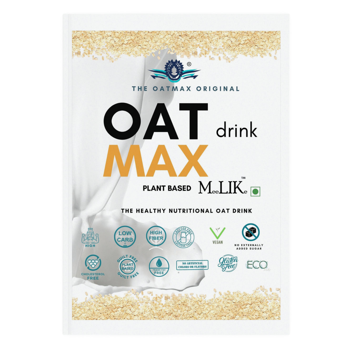 OATMAX Oat Drink Plain Pouch Pack 400 ml (6% fat content)