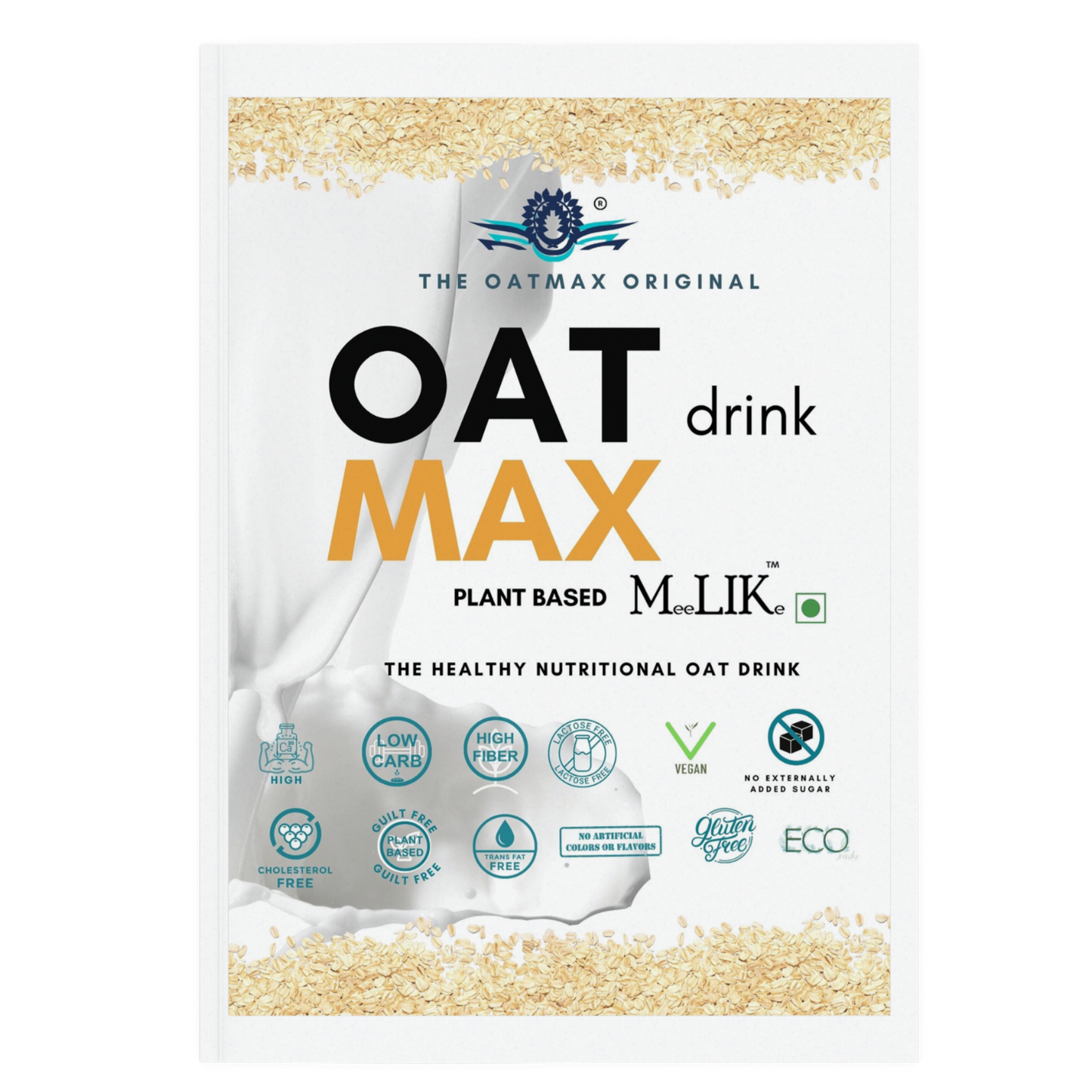 OATMAX Oat Drink Plain Pouch Pack 400 ml (3% fat content)